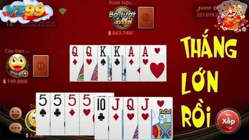 Hướng dẫn xếp bài thành liên kết đặc biệt để dễ thắng trong vz99 sâm lốc online